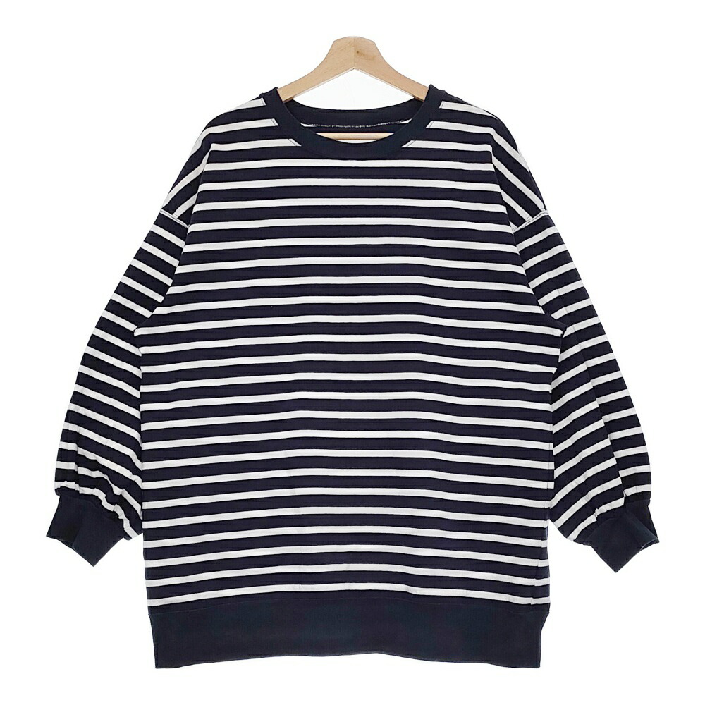 ネストローブnest Robe＊コットンパネルボーダープルオーバー nest Robe - 【nest Robe】コットンバスクパネルボーダープル