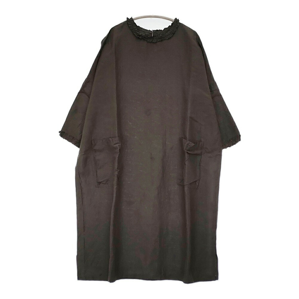 楽天市場】かぐれ リネンレーヨンワイドワンピース サイズ0 定価16500