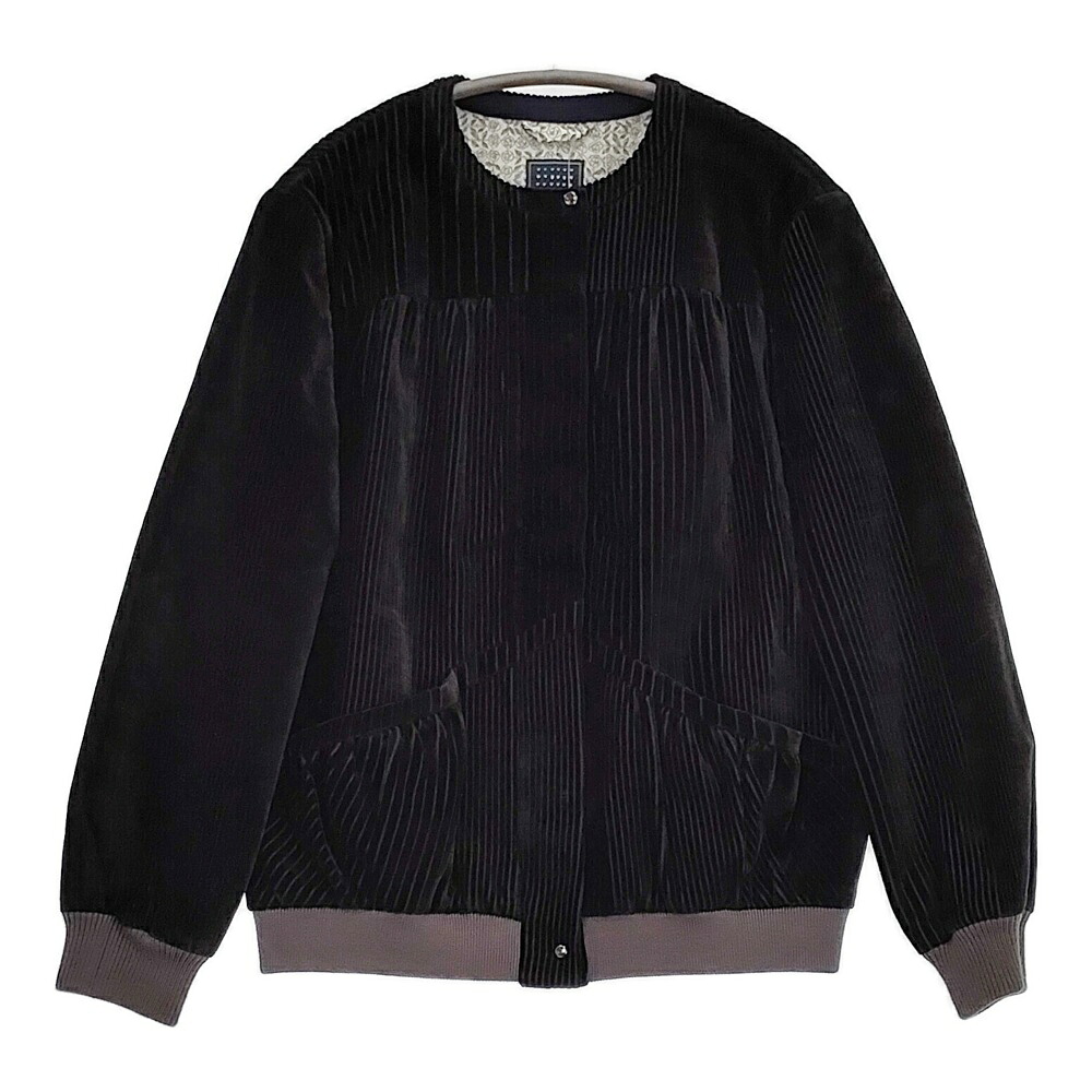 mina perhonen lampo za2355 38 コーデュロイストライプブルゾン ノーカラージャケット 22AW Dネイビー レディース ミナペルホネン【中古】5-1018T 26,384円