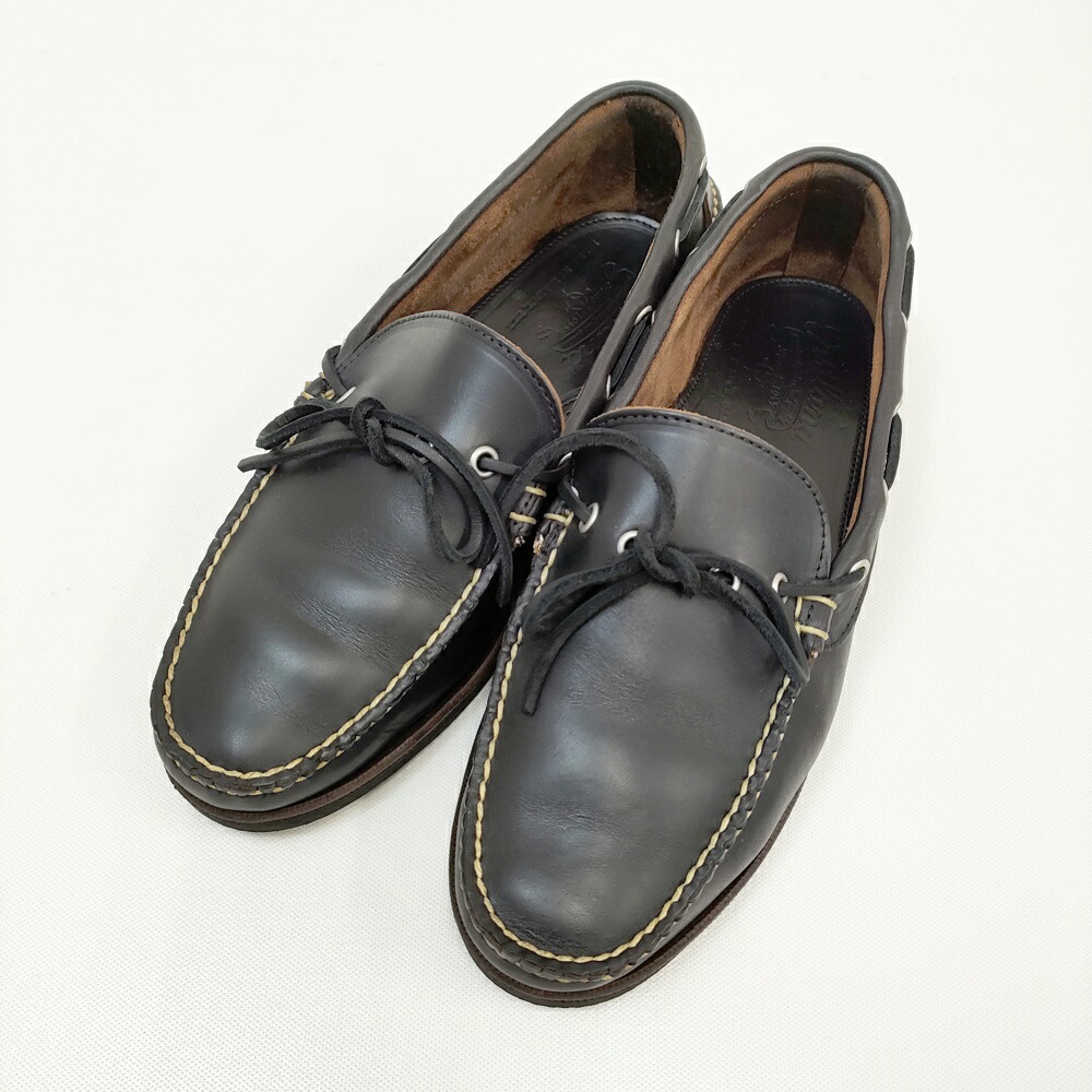 EASTLAND Yarmouth サイズUS9.5 モカシン デッキシューズ USA製 シューズ・靴 ブラック メンズ イーストランド【中古】4-1211G