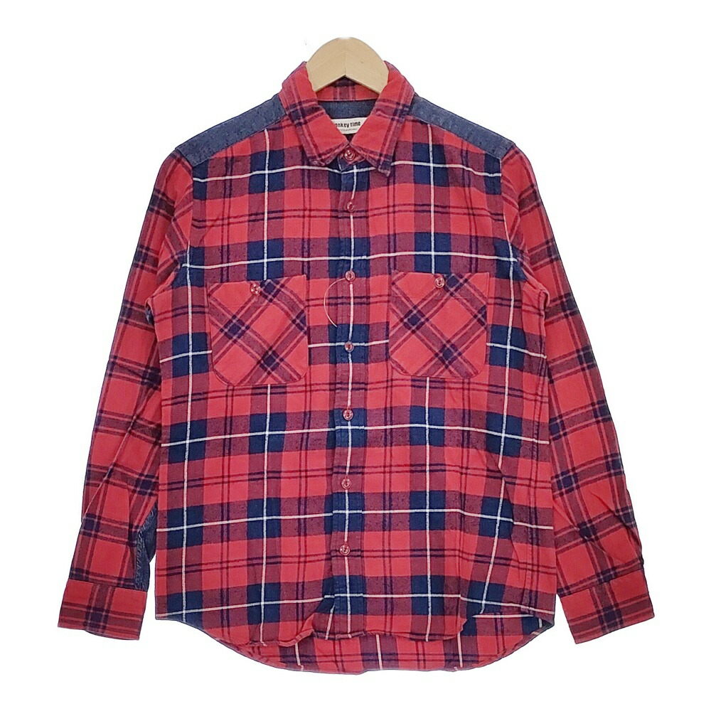 Monkey time シャツ monkey time - Open Collar Rayon Shirt (size-L) ¥11000+tax
