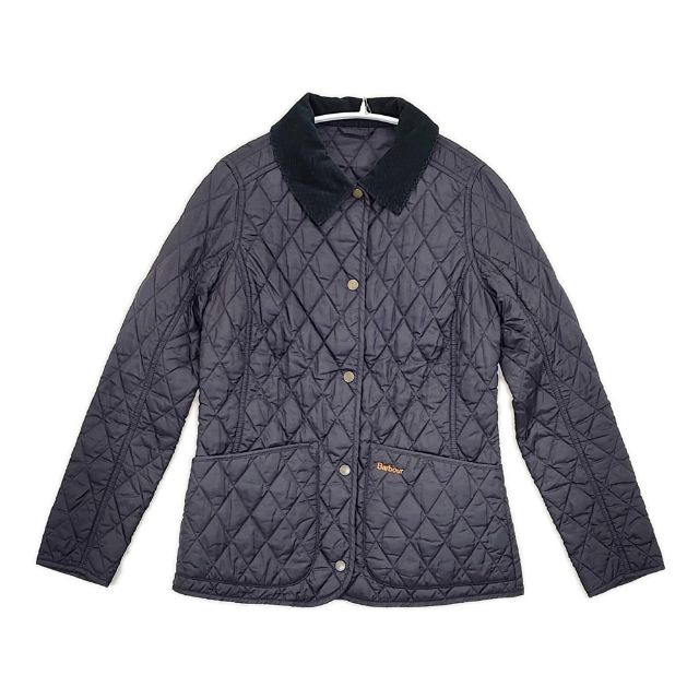 Barbour 1502064 ブルゾン ナイロン 中綿 キルティングジャケット ネイビー レディース バブアー【中古】6-0201T