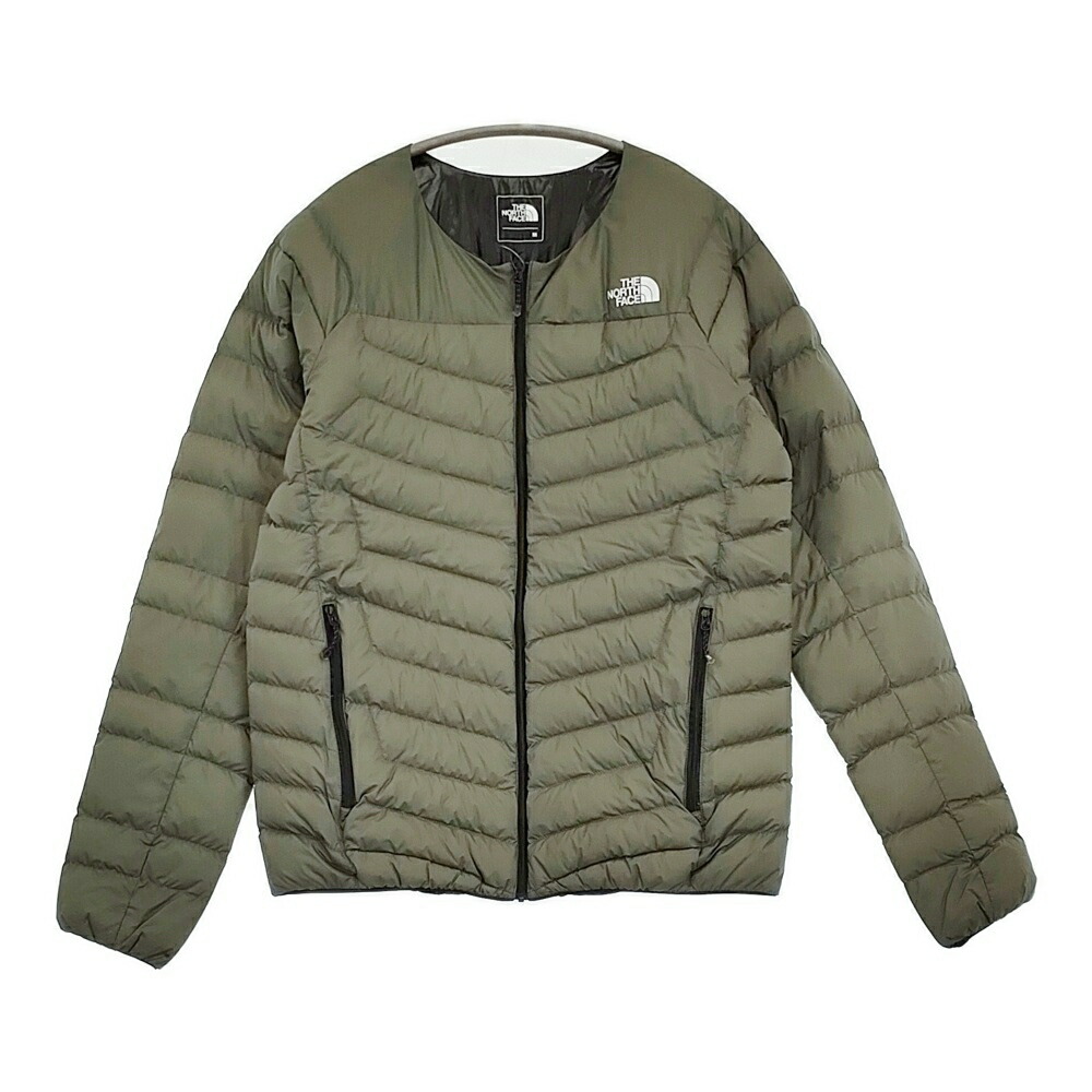 THE NORTH FACE サンダーラウンドネックジャケット 大きさM NY81813 通貨価値27500円 落ちこむ上衣 カーキ メンズ ザノースフェイス【中古】6-0328T