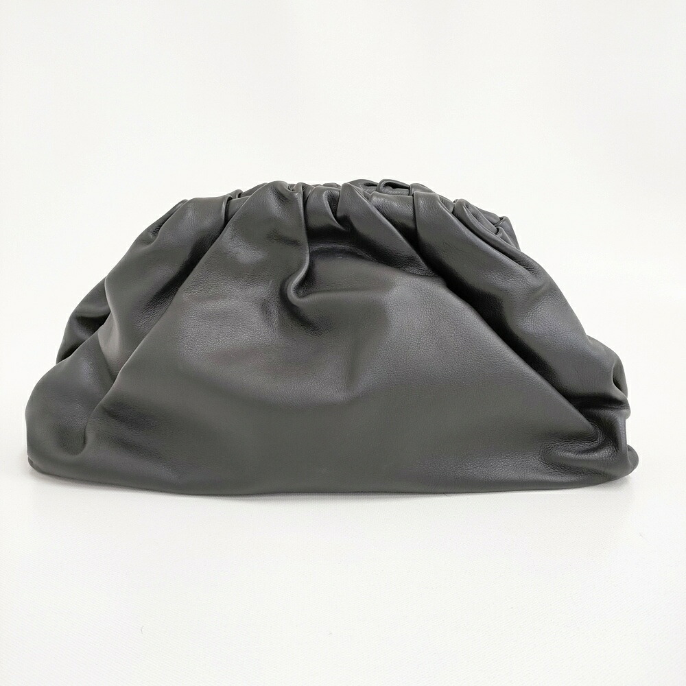 BOTTEGA VENETA なめし革 銭入れ クラッチペダル御徒面子 黒いこと レディース ボッテガヴェネタ【中古】5-1210G