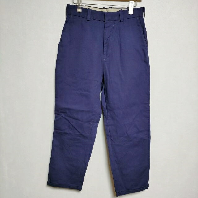 NICENESS TAYLOR NNレザーパッチワークデニムトラウザー　サイズM NICENESS TAYLOR NNレザーパッチワークトラウザー