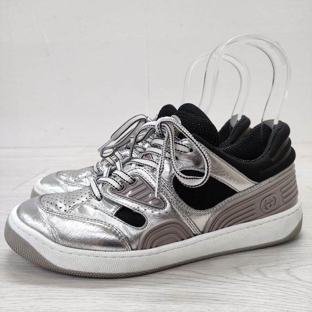 GUCCI BASKET 提げ篭 大きさ36 スニーカー しろがね色 他多色 レディース グッチ【中古】3-0912G