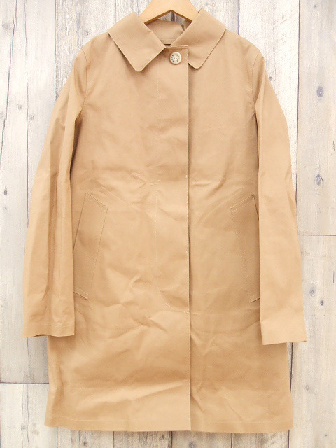 専用　マッキントッシュ　ゴム引きステンカラーコート　ロング丈　ベージュ　32 MACKINTOSH】【NEW DUNKELD】ゴム引きステンカラーコート(コート