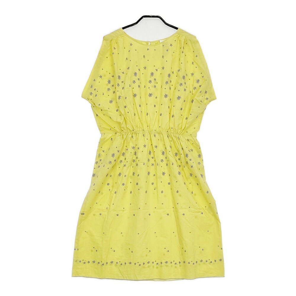 mina perhonen laundry hoshi*hana rs3035 サイズ36 ノースリーブ ワンピース イエロー レディース ミナペルホネンランドリー【中古】5-0608S｜ブランド古着の専門店 ジージー