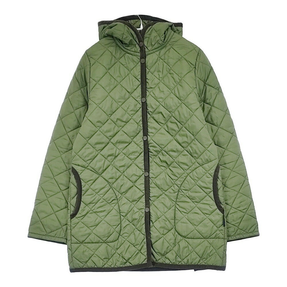 LAVENHAM LVE-18-BP フーデッドキルティングコート イギリス製 コート グリーン レディース ラベンハム【中古】6-0123T