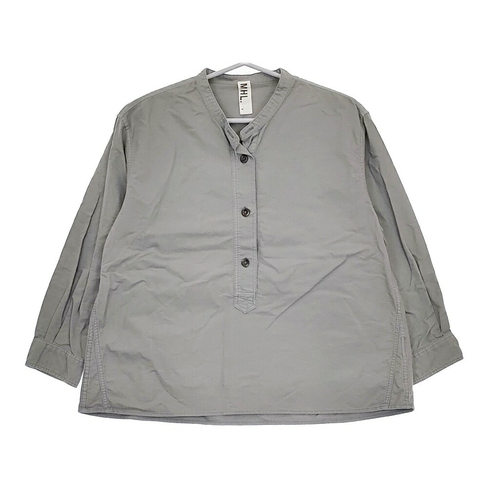 MHL. SOFT HOPSACK 595-9253507 コットン ブラウス 長袖シャツ オフホワイト エムエイチエル 5-0102M 249855 MHL. SOFT HOPSACK 595-9253507 コットン ブラウス 長袖シャツ