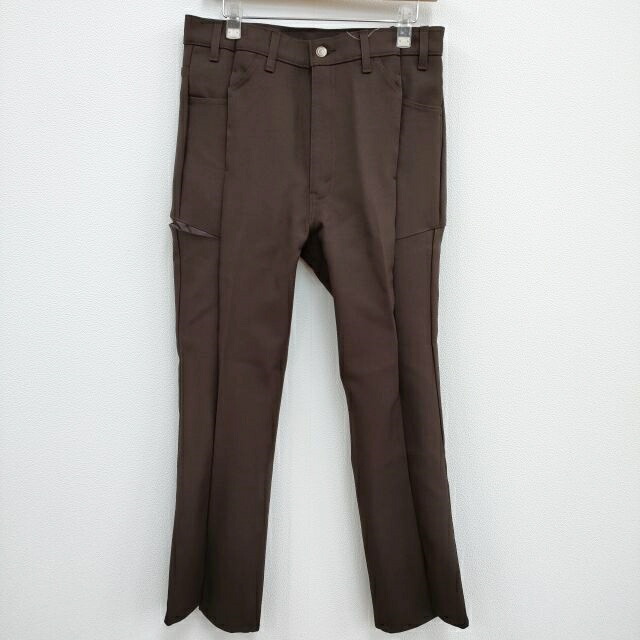 77circa 新品 circa make polyester ge3 pants 定価37400円 加工 リメイクパンツ 32 cm23ss-09 ブラウン メンズ ナナナナサーカ【中古】4-0810M