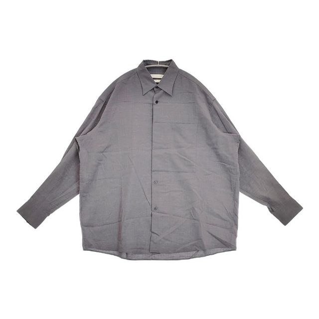 YOKE OVERSIZED BIG POCKET SHIRT YK21SS0189SH 人絹ポリエステル 大きさ2 長袖プルオーバー 薄墨色 メンズ ヨーク【中古】6-0523M