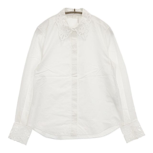 楽天市場】Chloe クロエ ブラウス シルク 23春夏 ホワイト 白 38(M