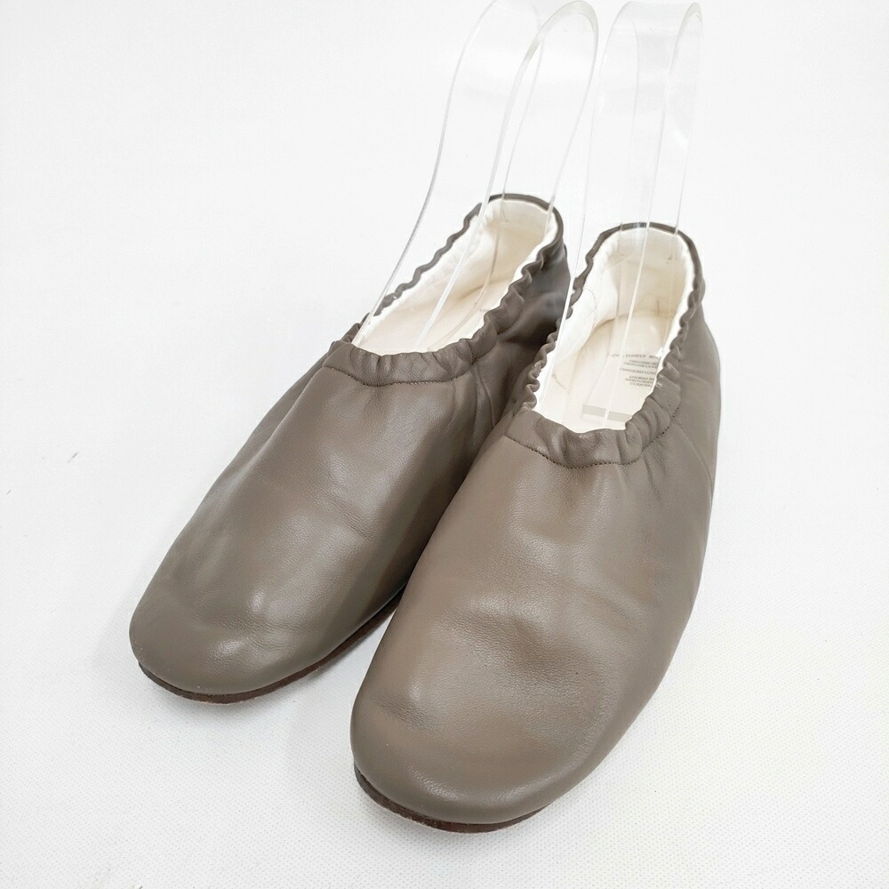 BEAUTIFUL SHOES BALLET SHOES バレーシューズ 24.5糎 必要経費42900円 バレーシューズ カーキ赤銅色 レディース ビューティフルシューズ【中古】5-1222G