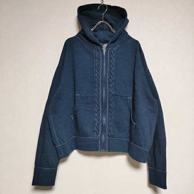 45R 45R/45rpm 裏毛のフーディ 定価30800円 サイズ2 ジップ