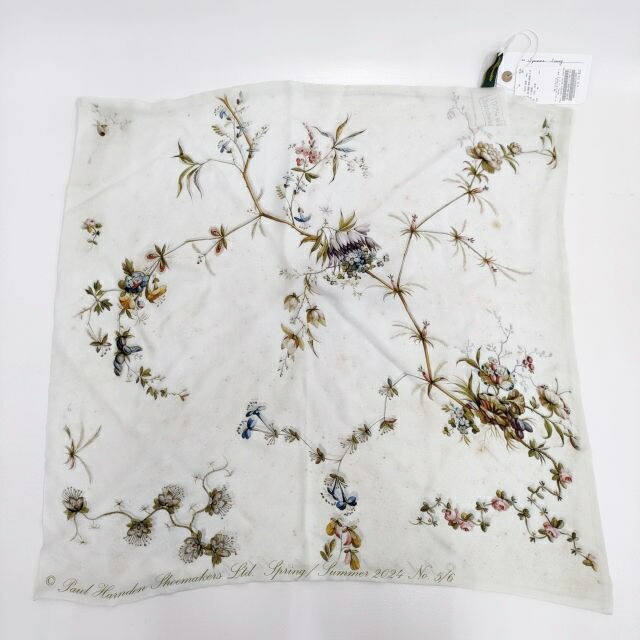 Paul Harnden 新品 6点押さえる Square Scarf 地絹袈裟 通貨価値150700円 えり巻き 24SS キナリ レディース ポールハーデン【中古】4-0831G