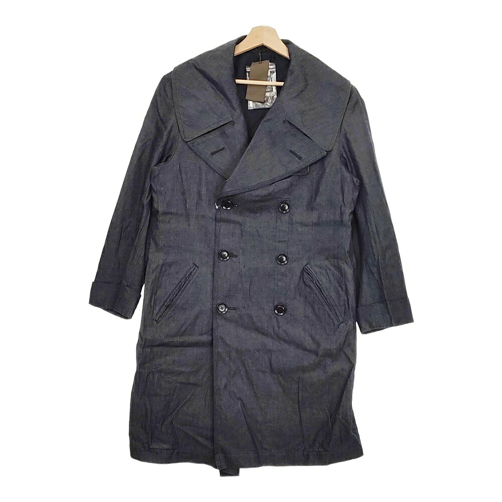 Y’s BANG ON! 新品 NAVY-Coat Light ounces denim YK-C06-028-3 定価107800円 コート ネイビー メンズ ワイズバングオン/YOHJI【中古】4-1103T