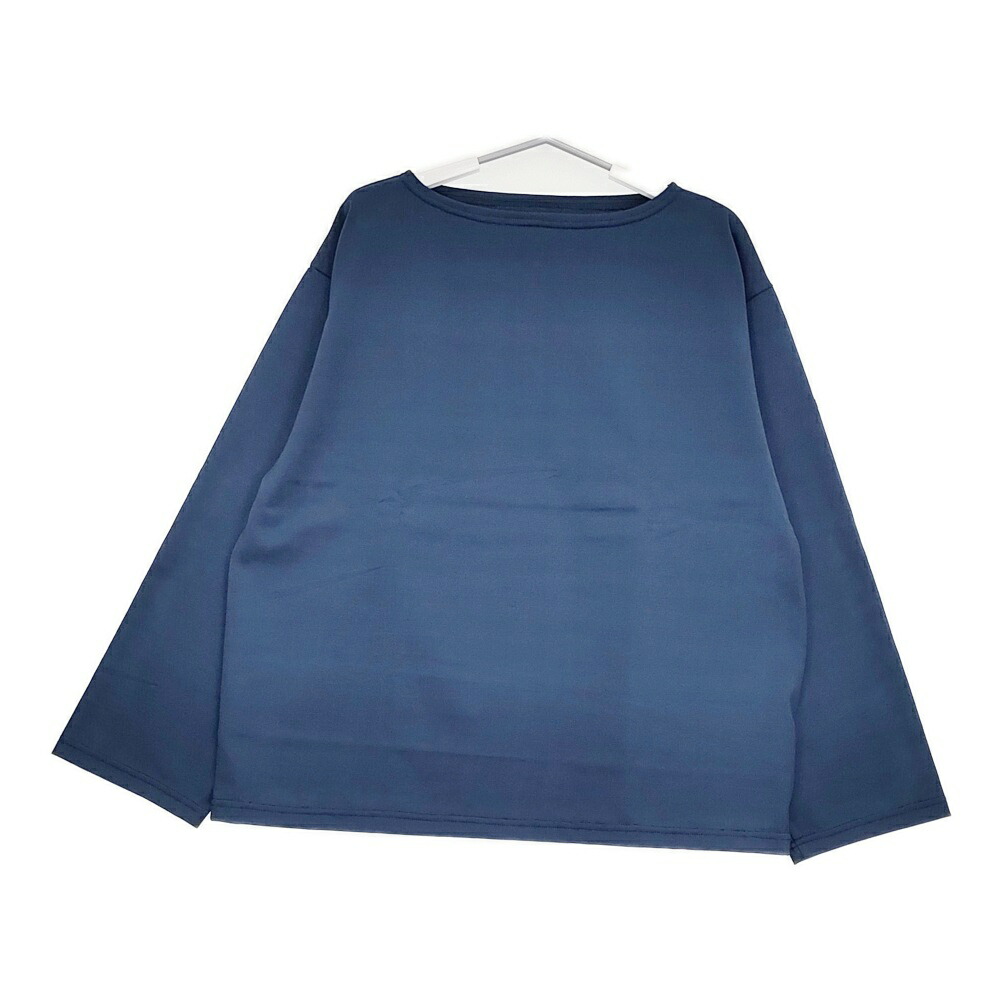 定番 美品 Outil 長袖バスク シャツ フランス製 ネイビー1214O▲ 定番 美品 Outil 長袖バスク シャツ フランス製 ネイビー1214O