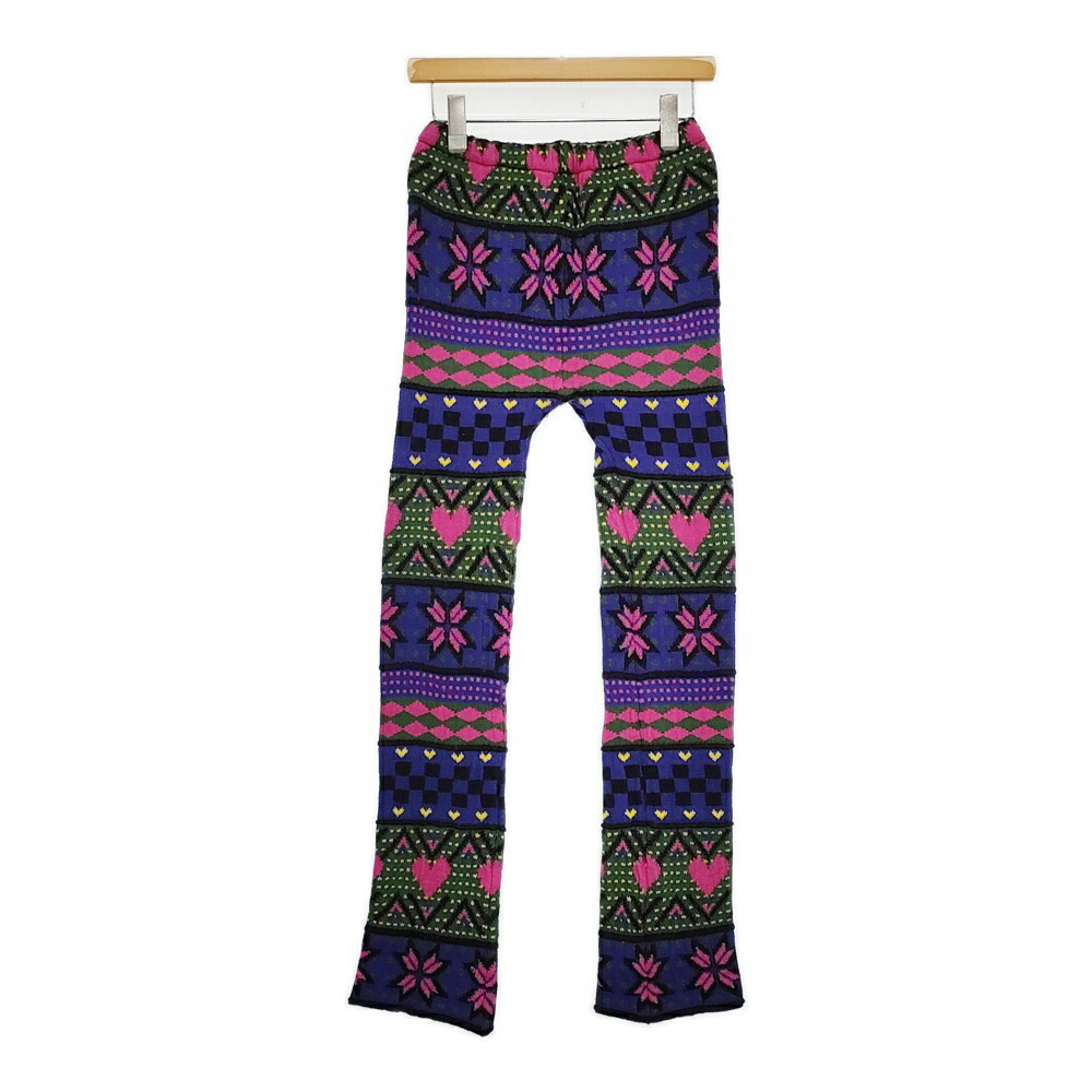 HOLIDAY MULTI KNIT LEGGINGS PANTS 定価44000円 ウール100%?24204032 レギンス パンツ 24AW マルチカラー レディース ホリデイ【中古】6-0314T