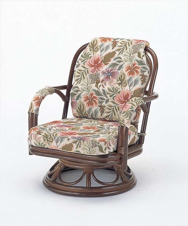 【楽天市場】回転座椅子ミドルタイプ S-652B ブラウン 籐 籐家具 座椅子 椅子 イス 回転式 和風リビングルーム籐 ラタン 製 輸入品