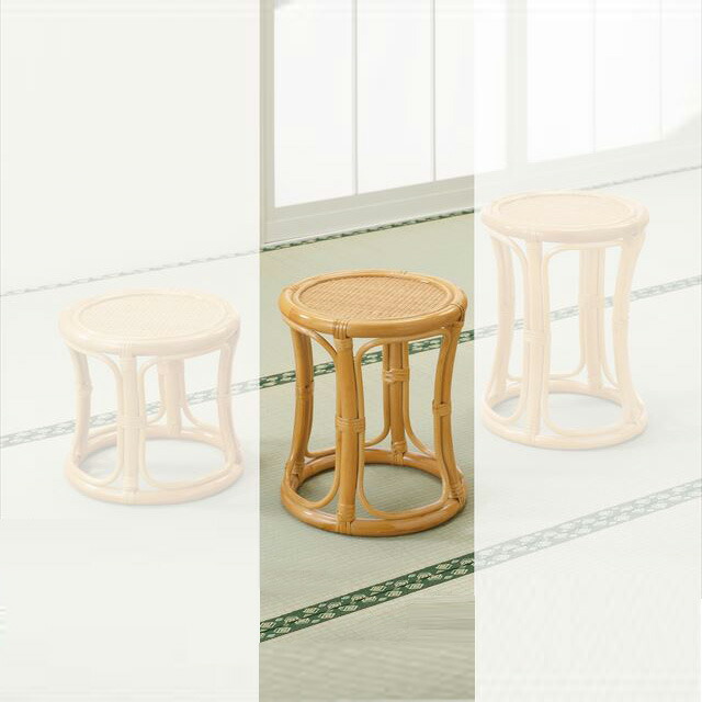 楽天市場】山川ラタン ビンテージ 山川譲 スツール b 籐 腰掛け【中古