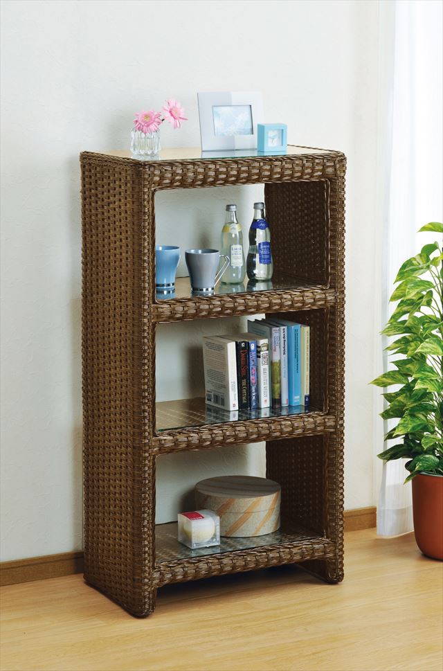 楽天市場】ラタン ミニラック 籐家具 飾り棚 ディスプレイラック 籐