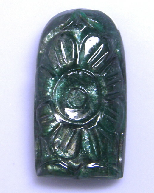 天然エメラルド11.65ct彫刻品｜Gems　支店