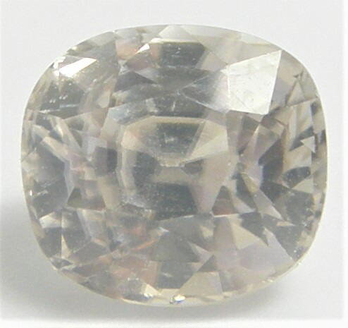 天然石 ホワイトジルコン2.96ct スリランカ産