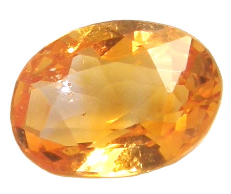 天然　オレンジサファイア０．６０７ｃｔ