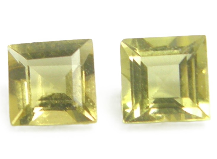 天然 イエローベリル1.10ctペア|Gems 支店