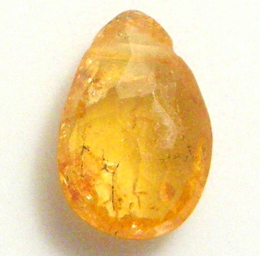 天然　オレンジサファイア１．０２ｃｔ　ブリオレット
