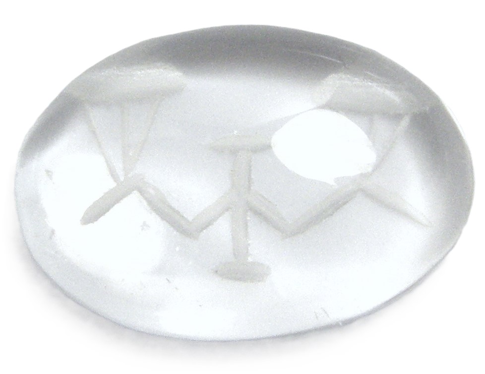 生まれながら 石英 インタリオ１４．８９ｃｔ