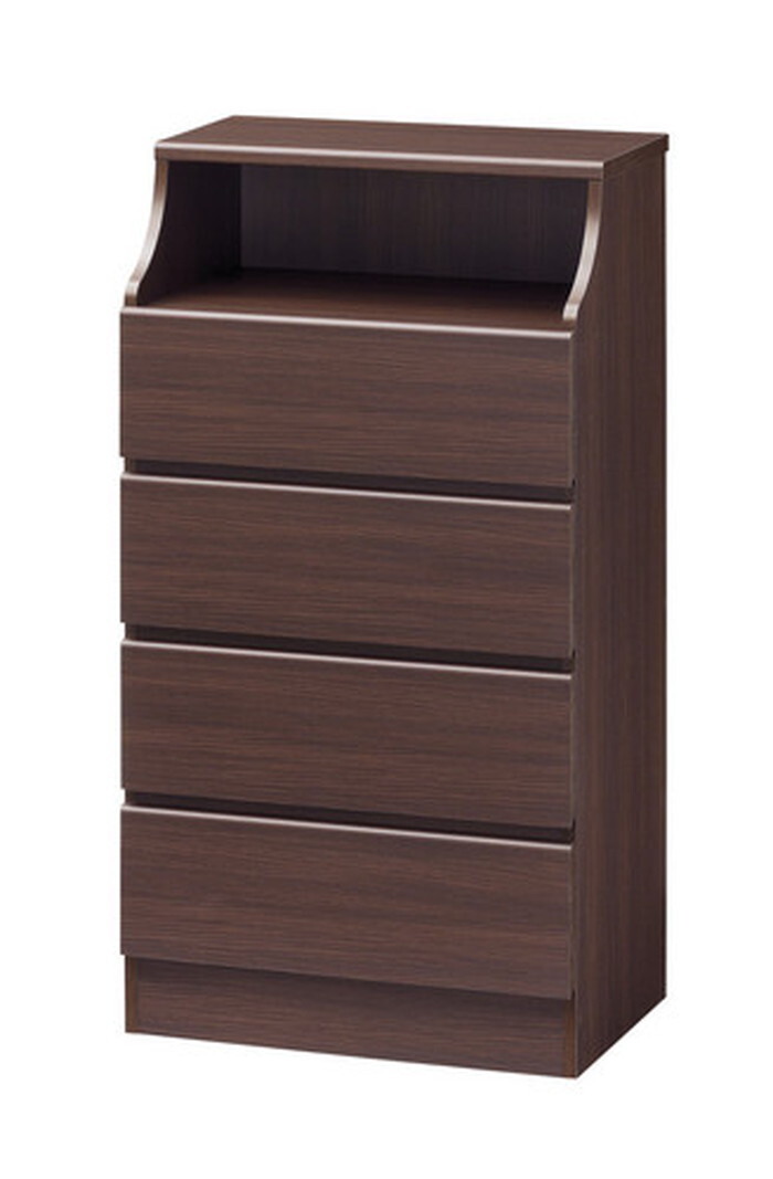 チェスト 4段 ダークブラウン CHESCA チェスカ CSC-1160H DK sir-3868129s1 タンス チェスト 収納 家具 北欧 モダン 家具 インテリア ナチュラル テイスト 新生活 オススメ おしゃれ｜家具・インテリアのジェンコ