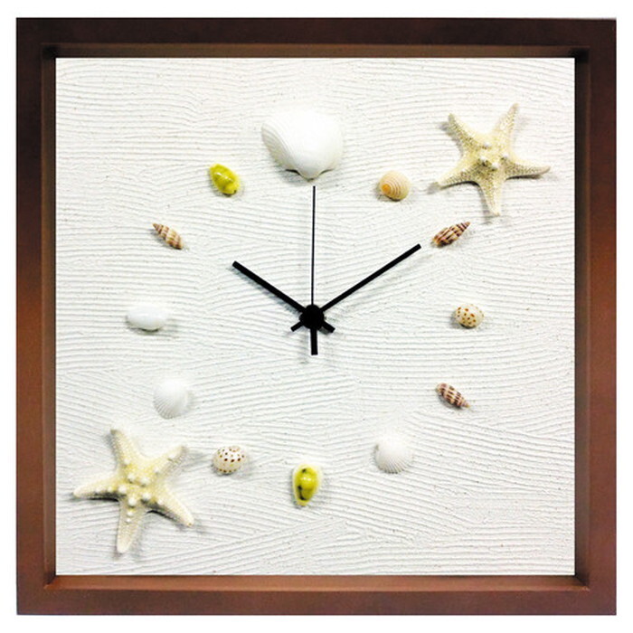 貝殻 掛け時計 シェルクロック ブラウン DC-5002 保証付 店舗 カフェ ラウンジ ロビー ホテル 法人 kar-4534128s2 掛け時計 置き時計 掛け時計 送料無料 北欧 モダン 家具 インテリア ナチュラル テイスト 新生活 オススメ おしゃれ 後払い｜家具・インテリアのジェンコ