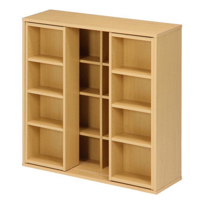 楽天市場】ダブルスライドラック ホワイト DS9090WH fj-86031 本棚