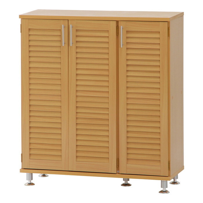 楽天市場】ルーバーシューズボックス ナチュラル SB-6033NA fj-96563