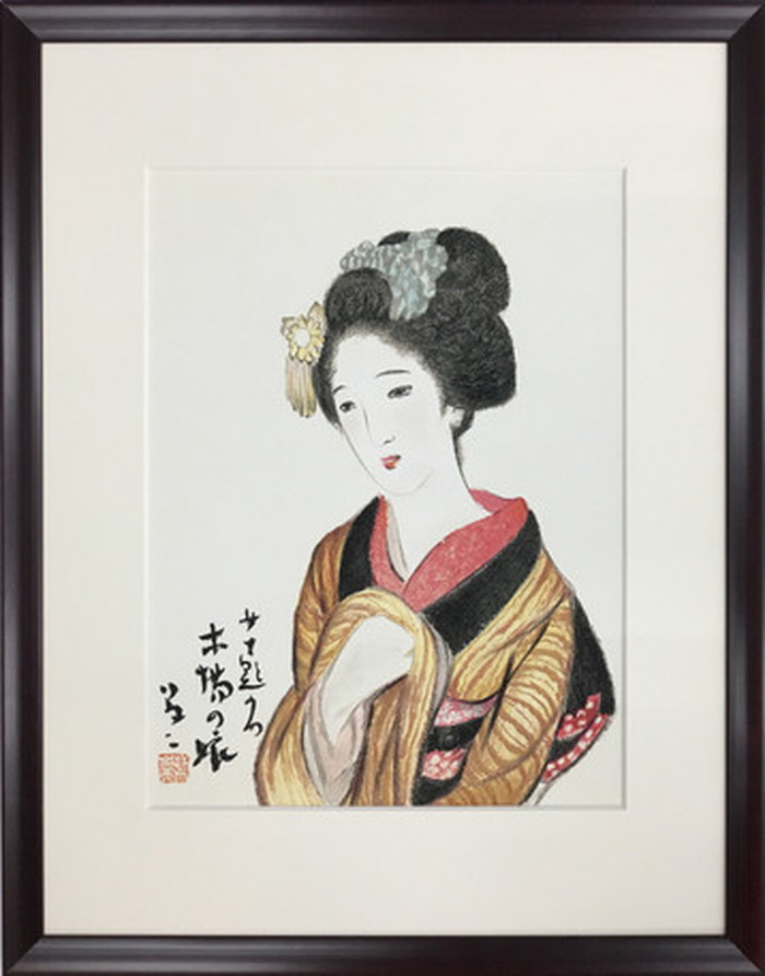 竹久夢二 女十題 舞姫 リトグラフ 日芸版画院 版画 美人画 人物画 絵画 竹久夢二 女十題 舞姫 リトグラフ 日芸版画院 版画 美人画 人物