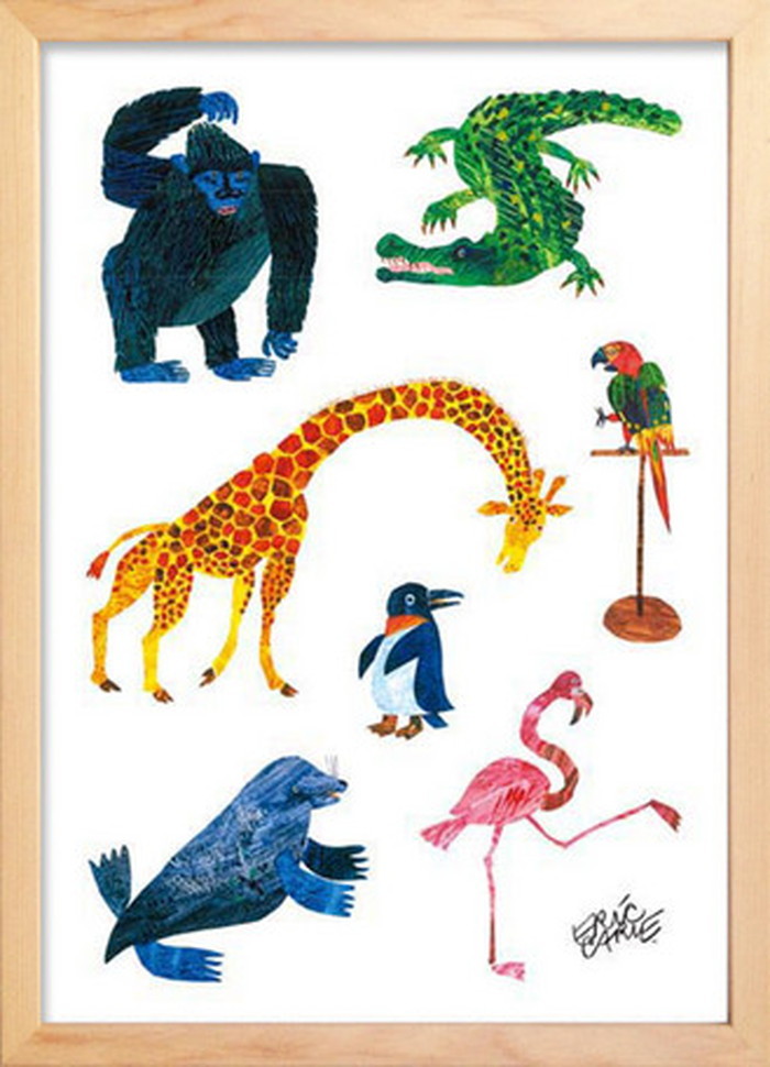 楽天市場 アートフレーム エリック カール ナチュラルフレーム Eric Carle Animals Animals 280x387x17mm Zec Bic s1送料無料 北欧 モダン 家具 インテリア ナチュラル テイスト 新生活 オススメ おしゃれ 後払い 雑貨 家具 インテリアのジェンコ