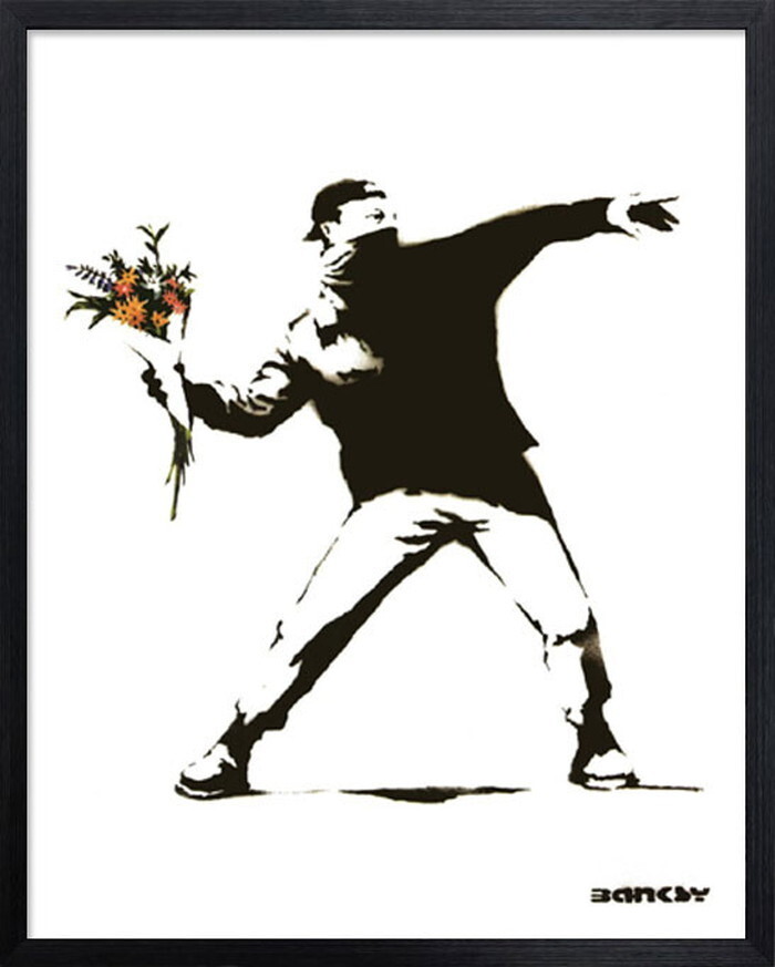 アートフレーム バンクシー Banksy Molotov IBA-61735 bic-7823273s1 アートパネル アートボード 壁紙 装飾フィルム 送料無料 北欧 モダン 家具 インテリア ナチュラル テイスト 新生活 オススメ おしゃれ 後払い｜家具・インテリアのジェンコ 9,845円