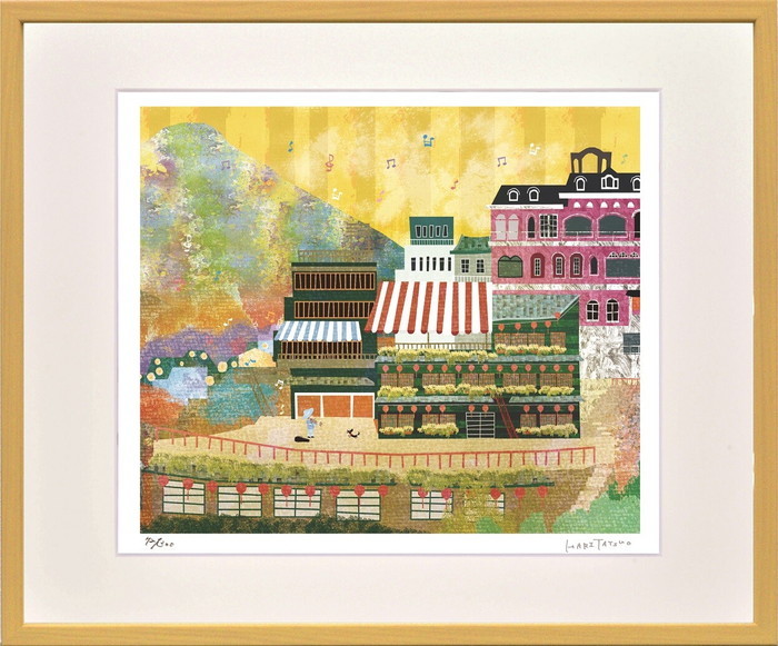 楽天市場】絵画 はり たつお キュウフン(台湾)(四ツ)〜空色