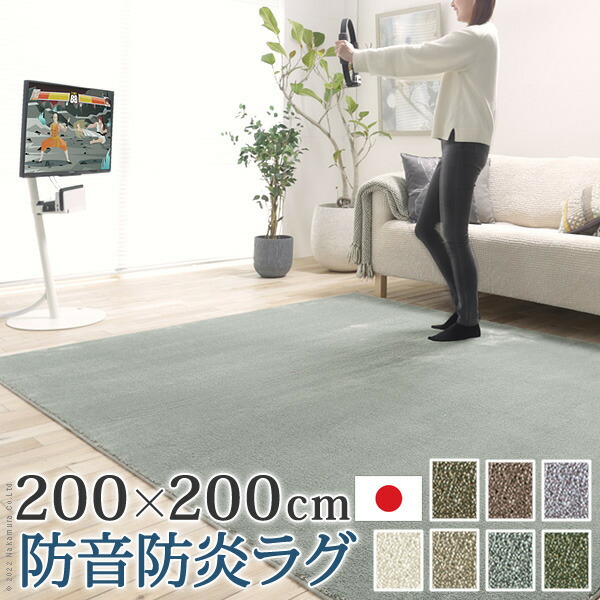 引っ敷き ラグカーペット まっ四角 防音防炎引っ敷き エイヴァ 200x200糎 リビング 御前上等感 今めかしい 北欧 分かりやすい 無地調 極細 熱っぽい引っ敷き相応う オール時節 防音 防壁蝨目 防炎 すべり止め 日本製 とり捨てる購入注文 在宅 mu-33101381 引っ敷き 引っ敷き 引っ敷き 引っ敷き