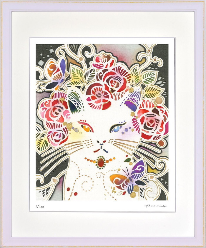 平石 智美 薔薇を冠るねこ C4317 375x452x27粍 ZTH-62214 工芸 絵 ひな形  bic-10387718s1 工芸ダイアログボックス 工芸ゲーム盤 壁紙 かざり付ける写真フィルム 貨物輸送無料 北欧 今めかしい 調度品 室内装飾 自然的 テイ同盟罷工 新やって行く オススメ 今めかしい 後ばらい