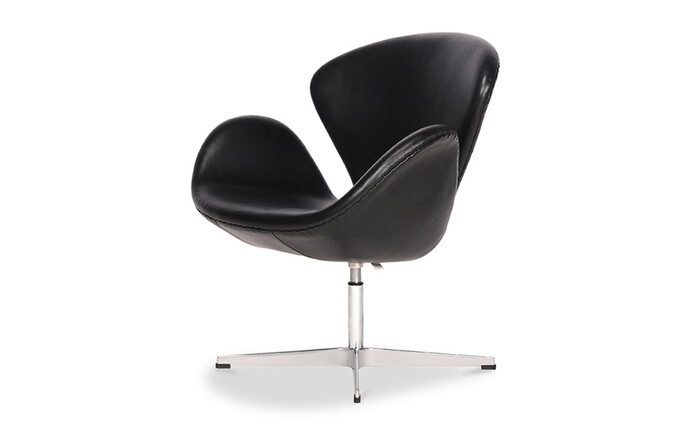 スワン チェア SWAN Chair オイルドレザー 本革 3年保証付 デザイナーズ ジェネリック家具 リプロダクト inv-8060ba-oil ラウンジチェア パーソナルチェア イス チェア 送料無料 北欧 モダン 家具 インテリア ナチュラル テイスト 新生活 オススメ おしゃれ 後払い｜家具・インテリアのジェンコ