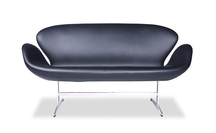 スワン ソファ 2P SWAN Sofa 2P アニリンレザー 本革 3年保証付 デザイナーズ ジェネリック家具 リプロダクト inv-8060bl-ani ソファ ソファ ソファベッド 送料無料 北欧 モダン 家具 インテリア ナチュラル テイスト 新生活 オススメ おしゃれ 後払い