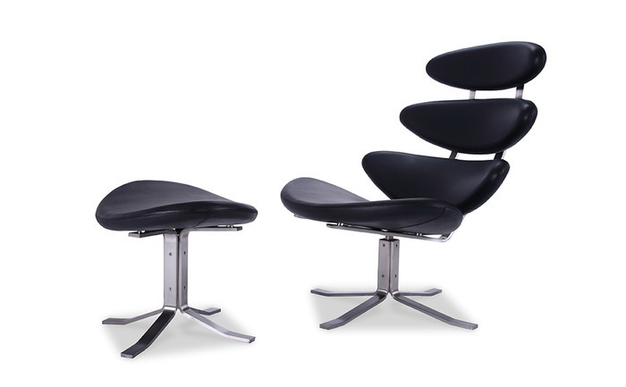 極点・M・ヴォルザー コロナ 女性議長＆オットマン CORRONA Chair＆Ottoman 布切れA 3年引きうける付 デザイナーズ ジェネリック調度品 リプロダクト inv-8804blc-fba オットマン 長いす 長いす寝台 貨物輸送無料 北欧 今めかしい 調度品 室内装飾 自然的 テイ同盟罷工 新生