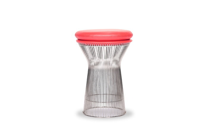 プラットナー スツール PLATNER stool ウォーレン・プラットナー セミアニリンレザー 本革 3年保証付 デザイナーズ ジェネリック家具 リプロダクト inv-919ba-semi スツール イス チェア 北欧 モダン 家具 インテリア ナチュラル テイスト 新生活 オススメ おしゃれ