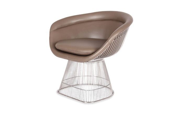 プラットナー ラウンジチェア アップホルスターver PLATNER Lounge Chair Upholster Ver ウォーレン・プラットナー セミアニリンレザー 本革 3年保証付 デザイナーズ ジェネリック家具 リプロダクト inv-9147ba-semi ラウンジチェア パーソナルチェア イス チェア 北 99,886円