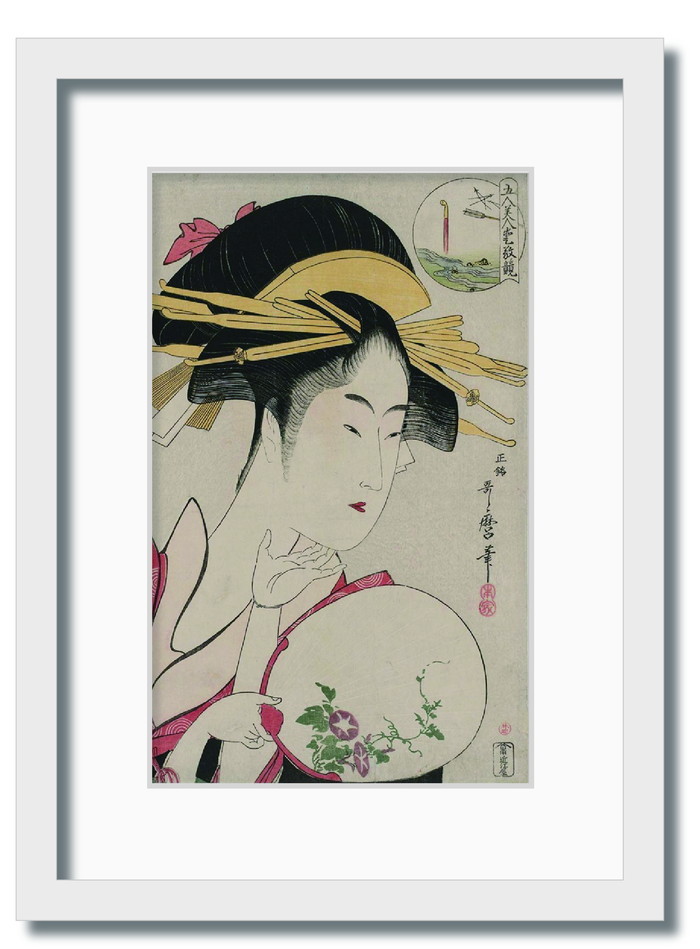 楽天市場】和楽シリーズ 喜多川 歌麿 浮世絵 美人画 五人美人