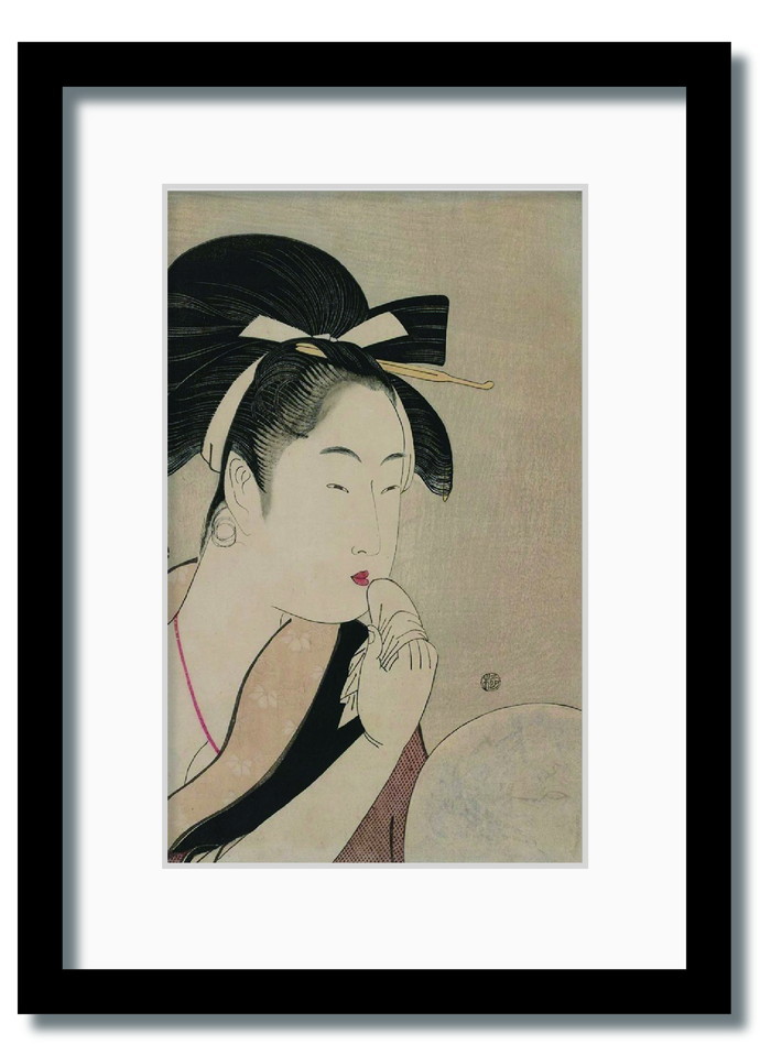 楽天市場】和楽シリーズ 喜多川 歌麿 浮世絵 美人画 五人美人愛敬競