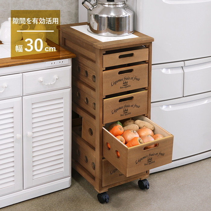 ストッカー MUD-6605LBR 約 幅30×奥行40×高さ79cm hgs-3000001847|家具・インテリアのジェンコ